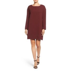 Bobeau Long Sleeve Shift Dress in size small